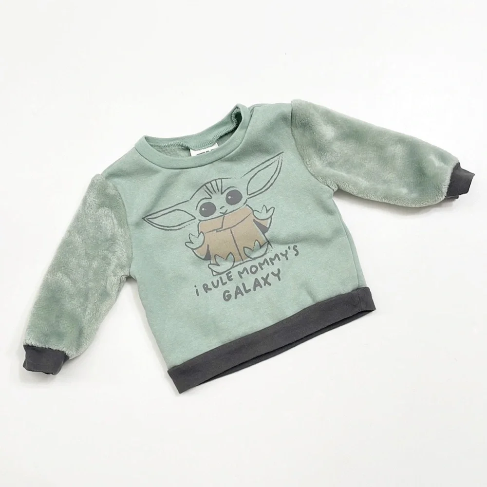 Star Wars Yoda I Rule Mommy's Galaxy baby boys sweater